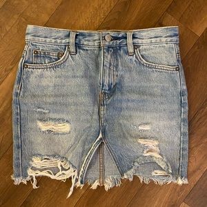 We the Free Jean Skirt